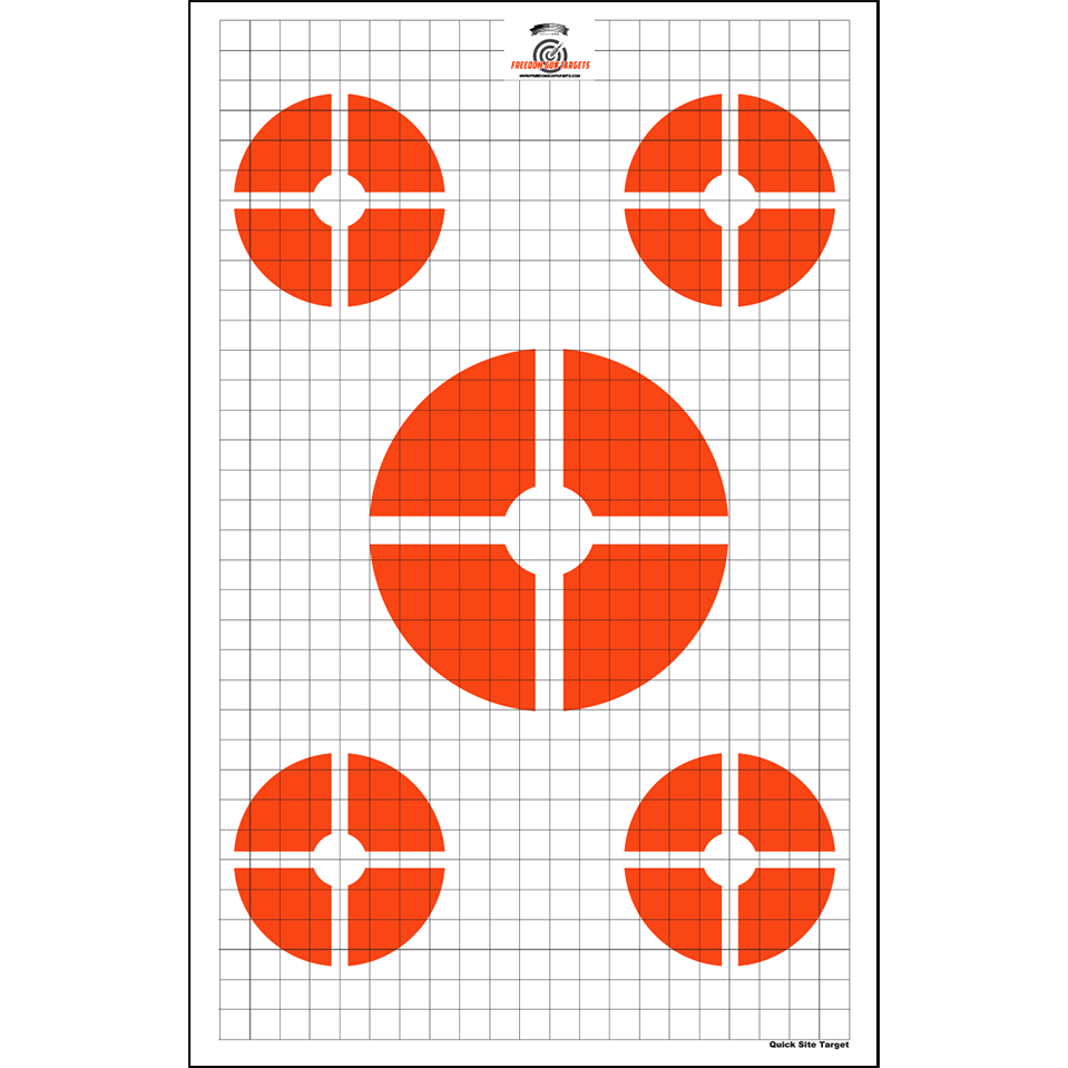 Bright Orange Quick Sight-In Target - 25 Pack