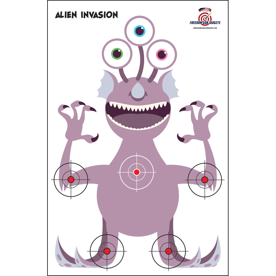 alien-invasion-fun-target-25-pack-freedom-gun-targets for Free Funny Printable Targets For Shooting Practice Alien Invasion Fun Target - 25 Pack – Freedom Gun Targets for Free Funny Printable Targets For Shooting Practice