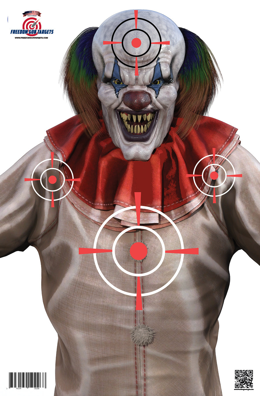 3-D Scary Clown Target 12
