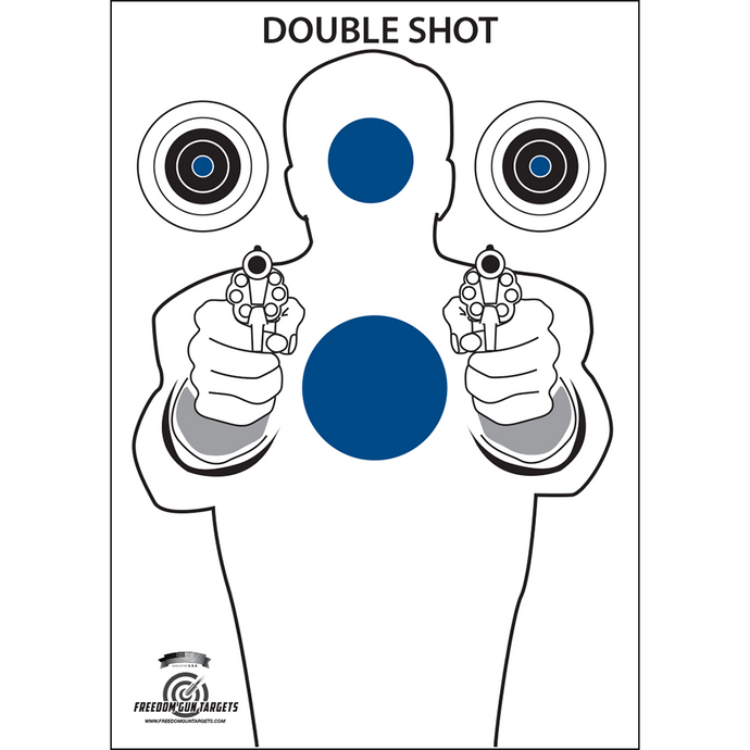 Double Shot Target Freedom Gun Targets | High-Quality Training and Shooting Targets