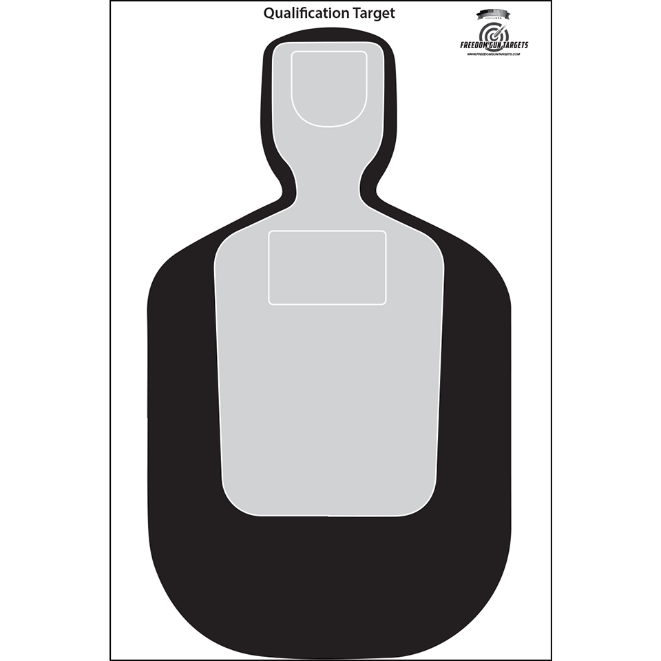 Qualification Silhouette Target - 25 Pack