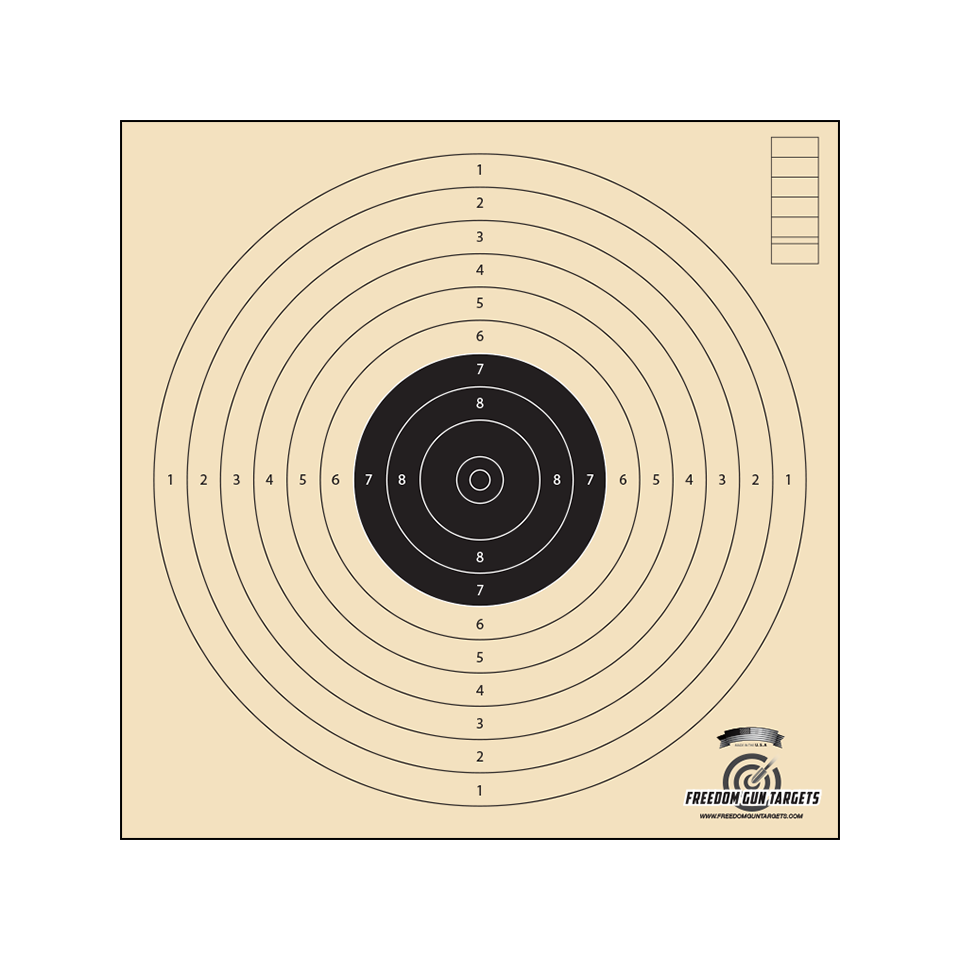 Small Training Target 25 Pack Freedom Gun Targets