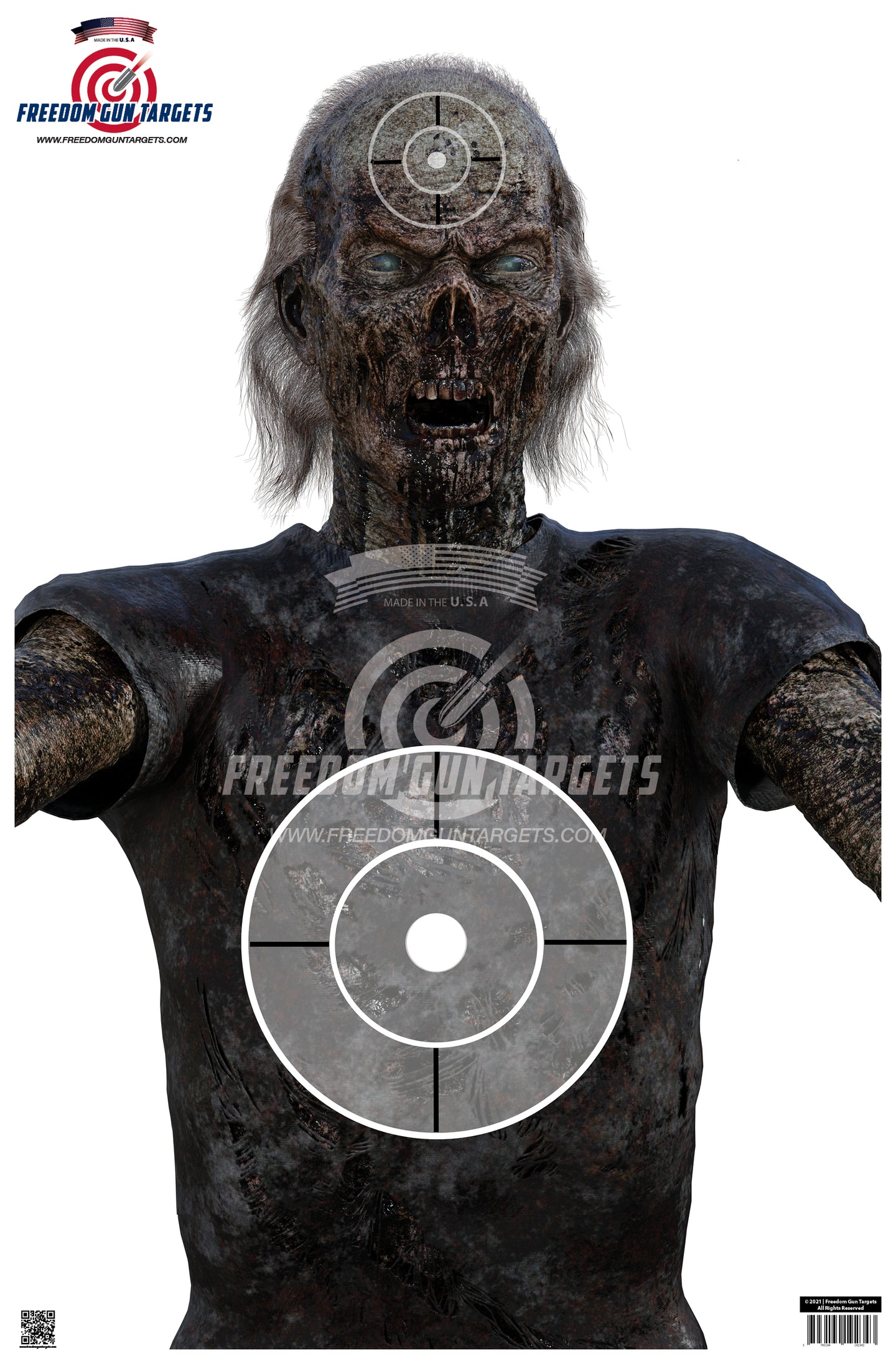 3-D Old Zombie Target 12