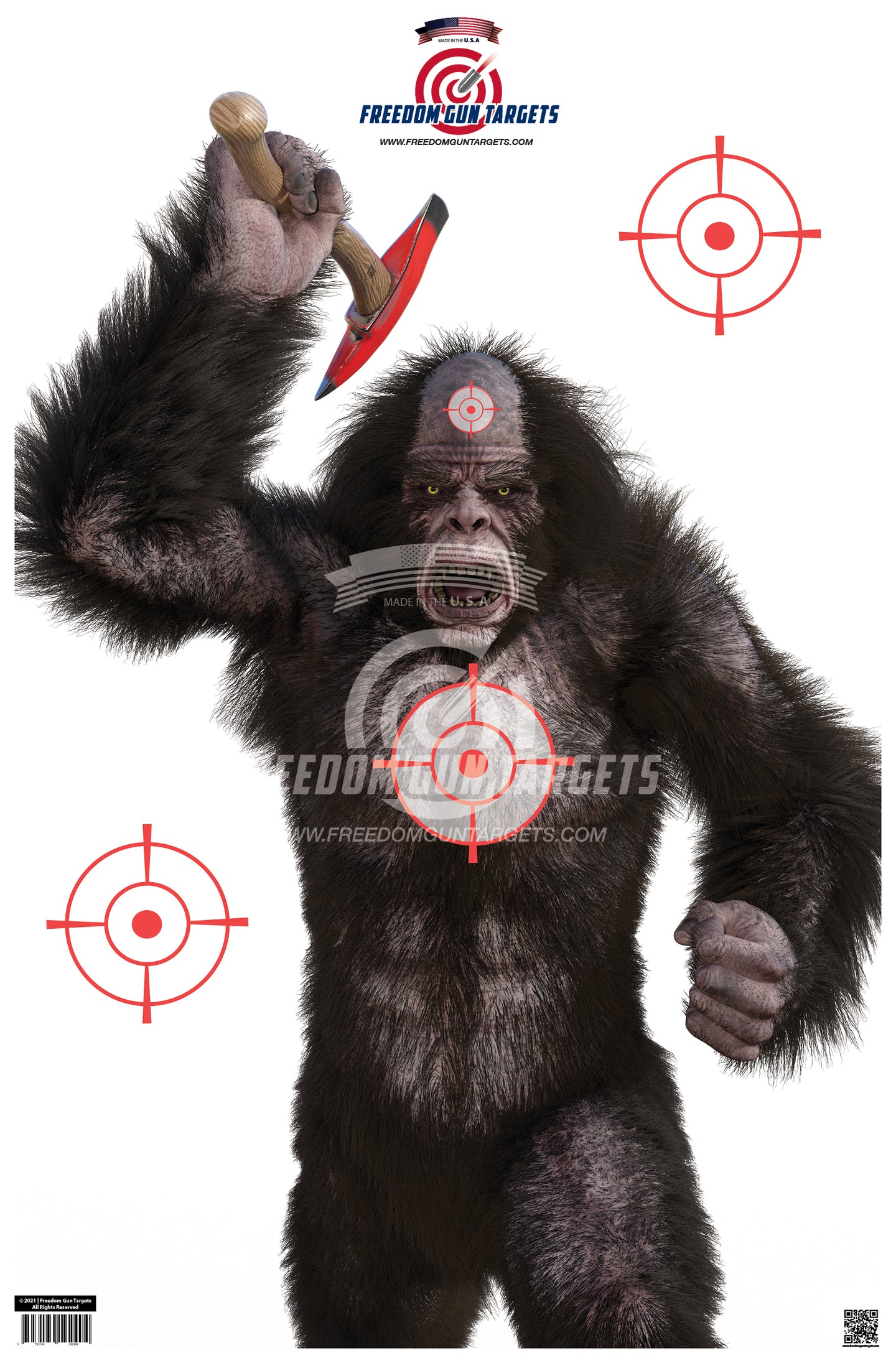 3D Axe Bigfoot Target - 25 Pack