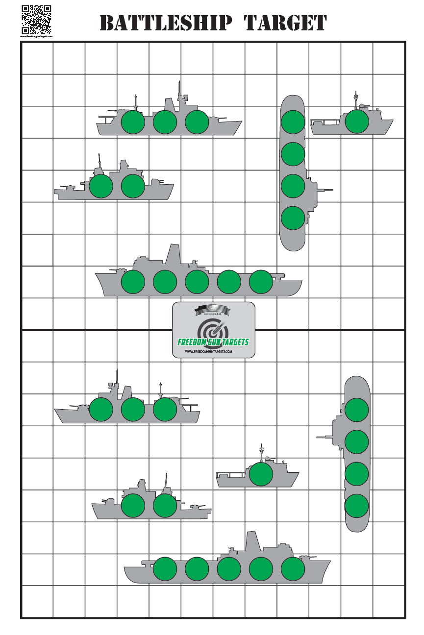 Green Battleship Game Target 12