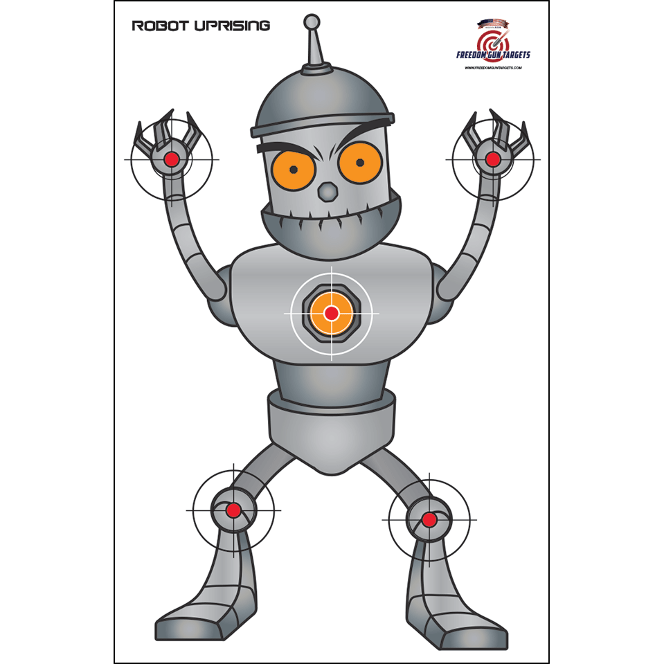 Robot Uprising Fun Target - 25 Pack – Freedom Gun Targets